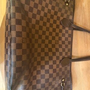 Louis Vuitton Brown Checkered Tote